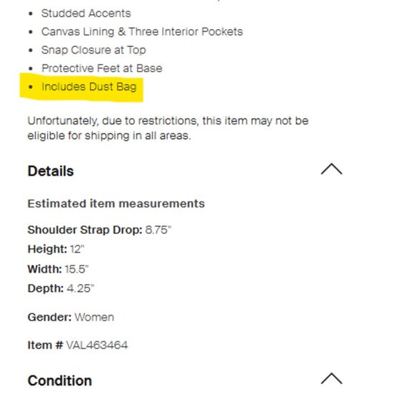 Valentino Rockstud Tote - Picture 6 of 7